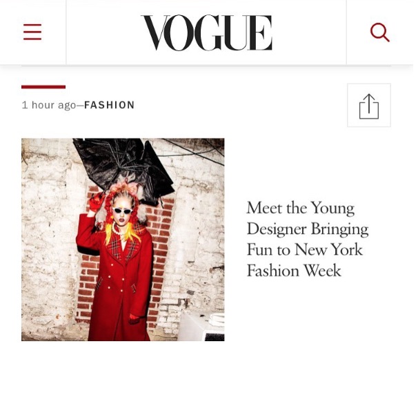 Josefin featured at Vogue.com / 0